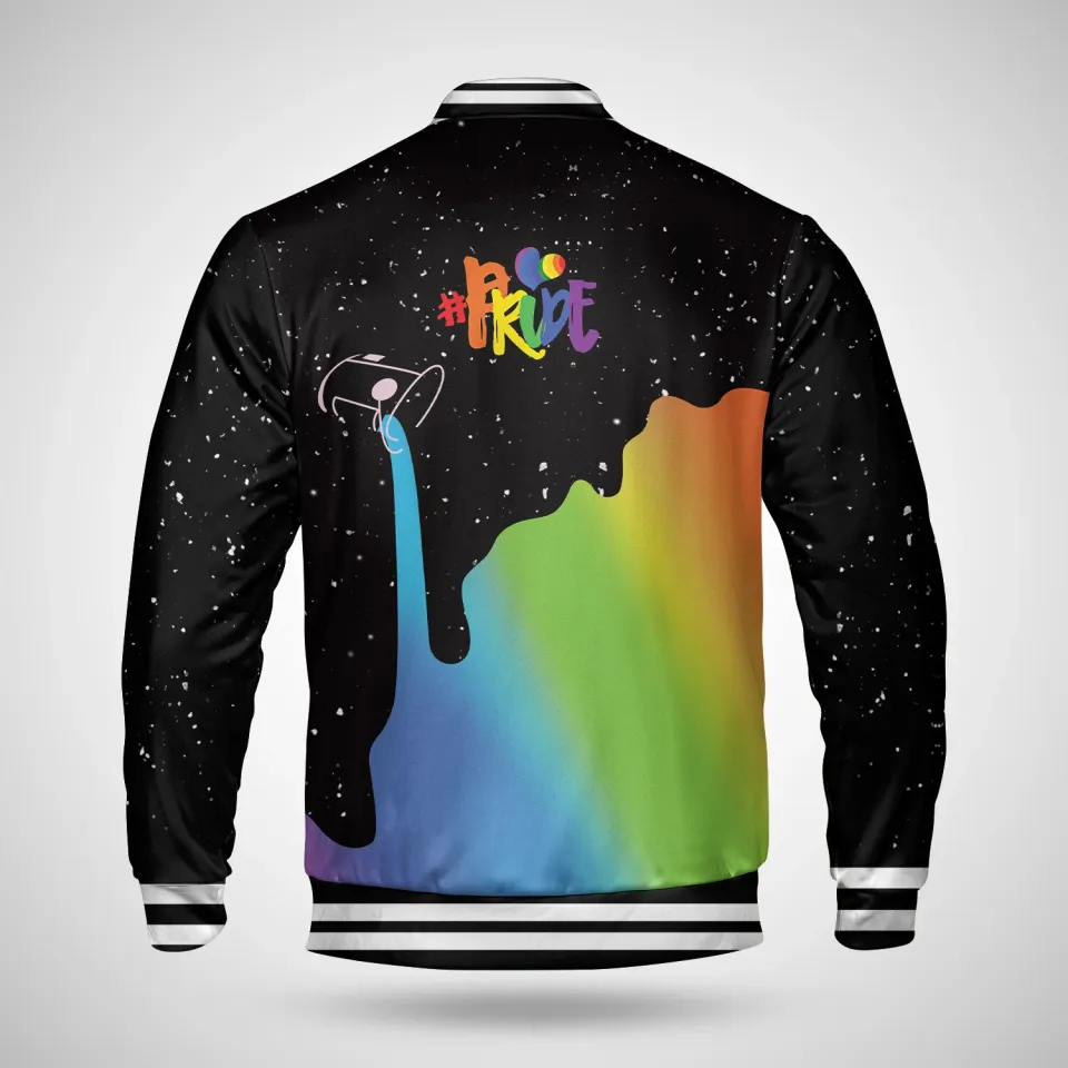 Rainbow LGBT Pride Month Starry Night Bisexual Transgender Support Jacket