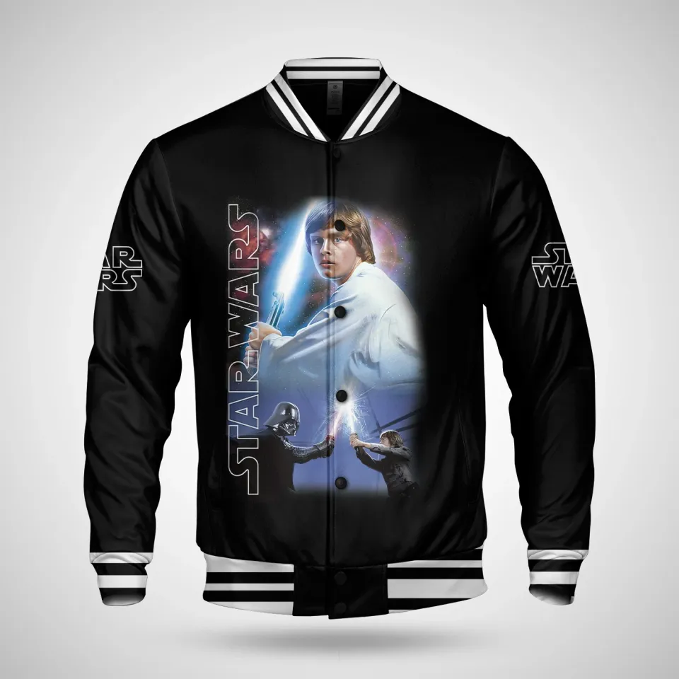 Star Wars Darth Vader Vs Luke Skywalker Fighting Battle Lightsaber Jacket