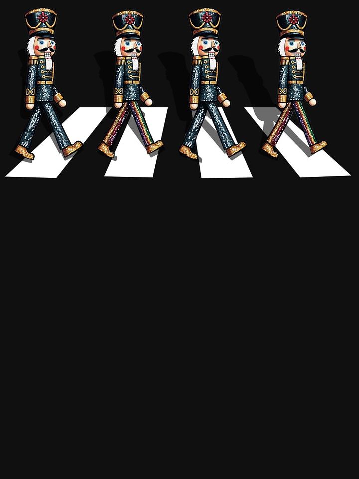 Sequin Nutcrackers Crossing Road Crosswalk Classic T-Shirt