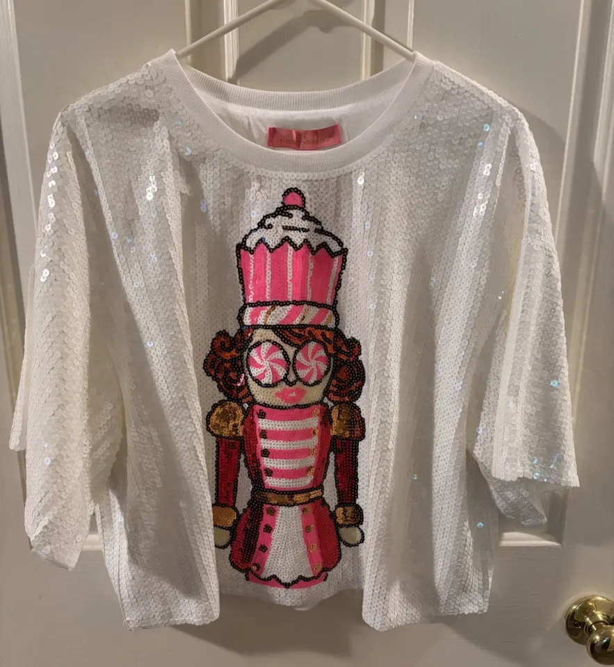 Simply Southern Preppy Sequins Nutcracker Holiday Shirt