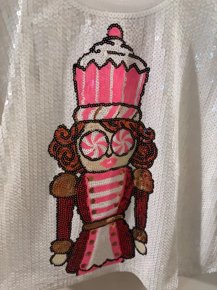 Simply Southern Preppy Sequins Nutcracker Holiday Shirt