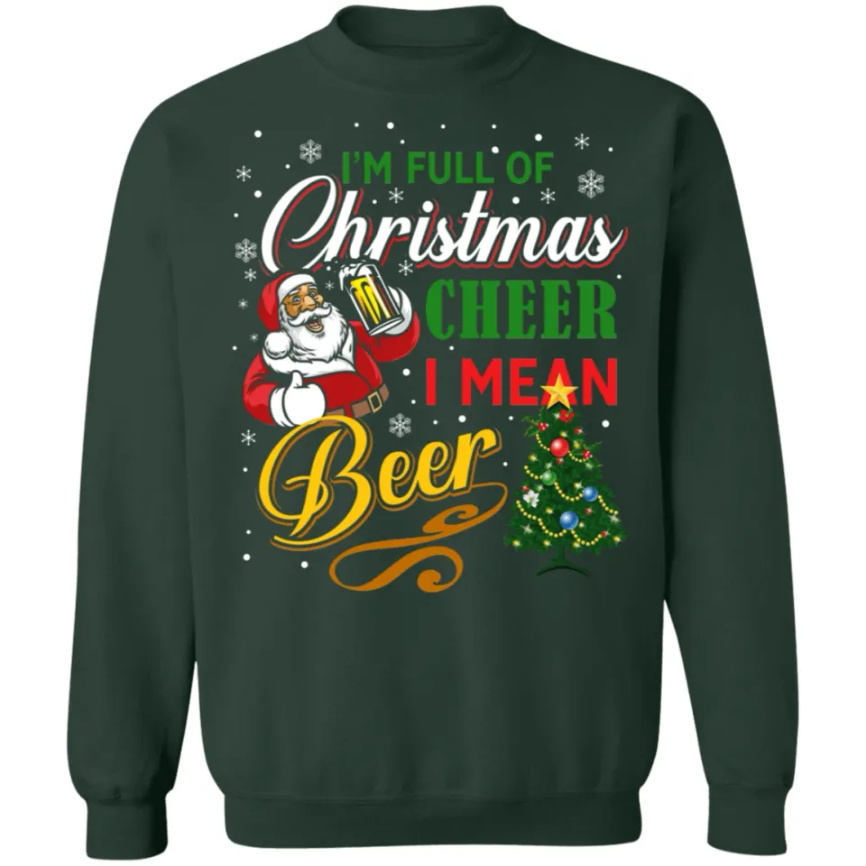 Christmas Beer Ugly Holiday Sweatshirt