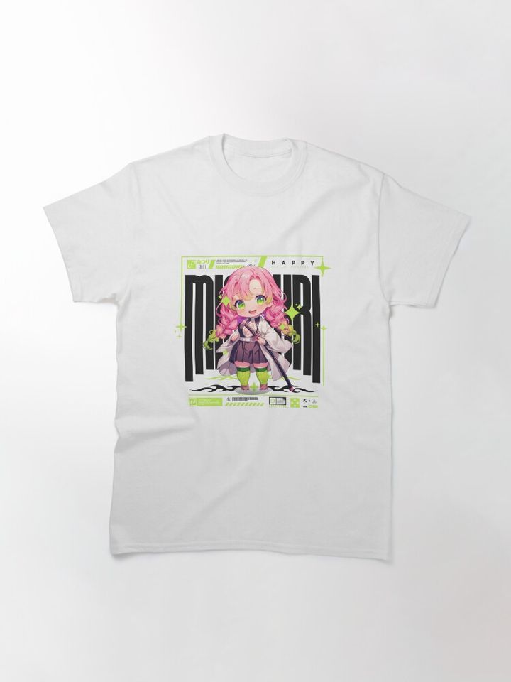 Mitsuri Chibi Classic T-Shirt, Fan Art Anime Design Classic T-Shirt
