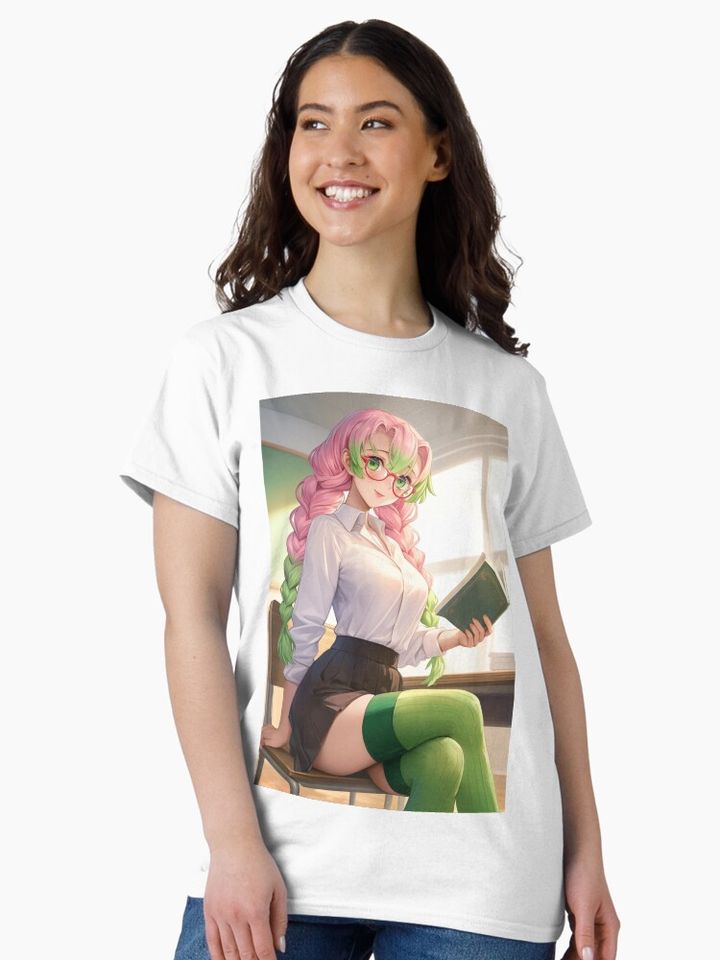 Mitsuri Classic T-Shirt, Fan Art Anime Design Classic T-Shirt