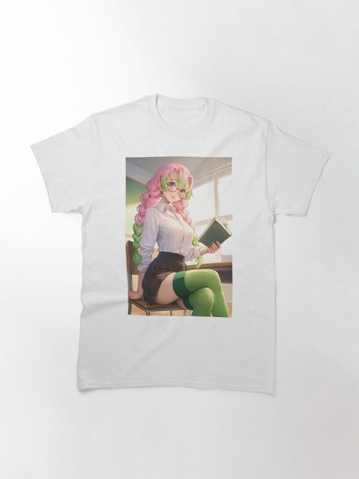 Mitsuri Classic T-Shirt, Fan Art Anime Design Classic T-Shirt