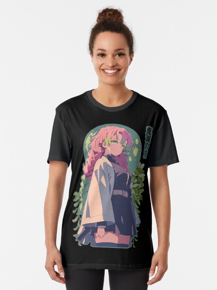 Mitsuri Kanroji demon Graphic T-Shirt, Fan Art Anime Design Classic T-Shirt