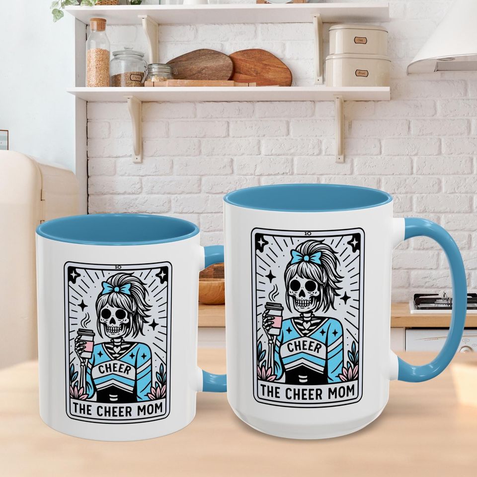 Cheer Mom Coffee Mug Cheer Mom Tarot Card Cup 11oz & 15oz Gift