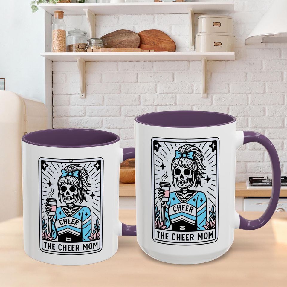 Cheer Mom Coffee Mug Cheer Mom Tarot Card Cup 11oz & 15oz Gift