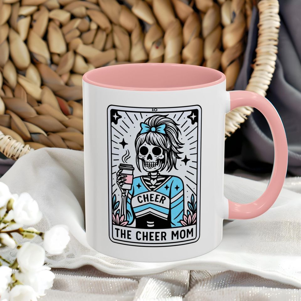 Cheer Mom Coffee Mug Cheer Mom Tarot Card Cup 11oz & 15oz Gift