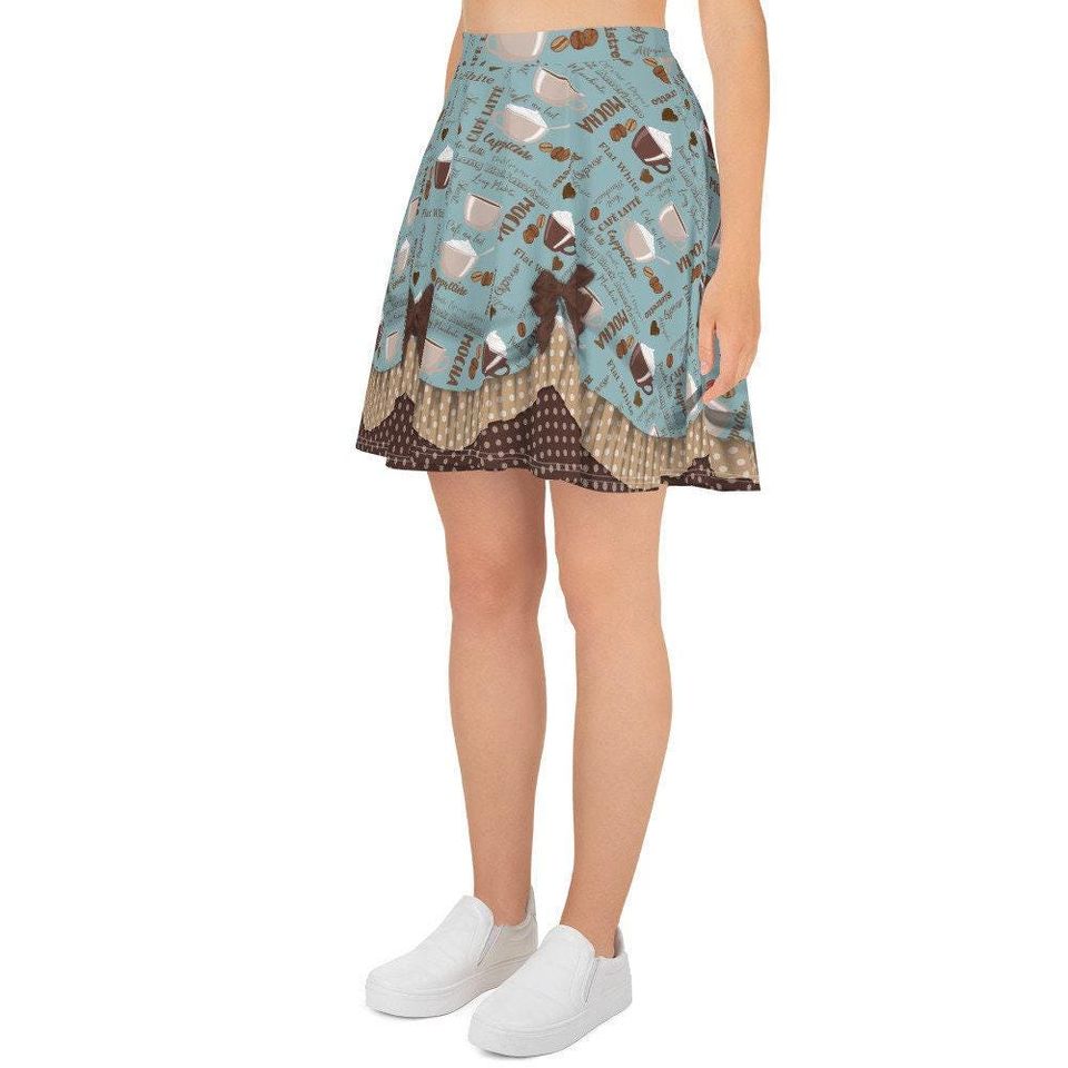 Coffee Lovers Vintage Skater Skirt