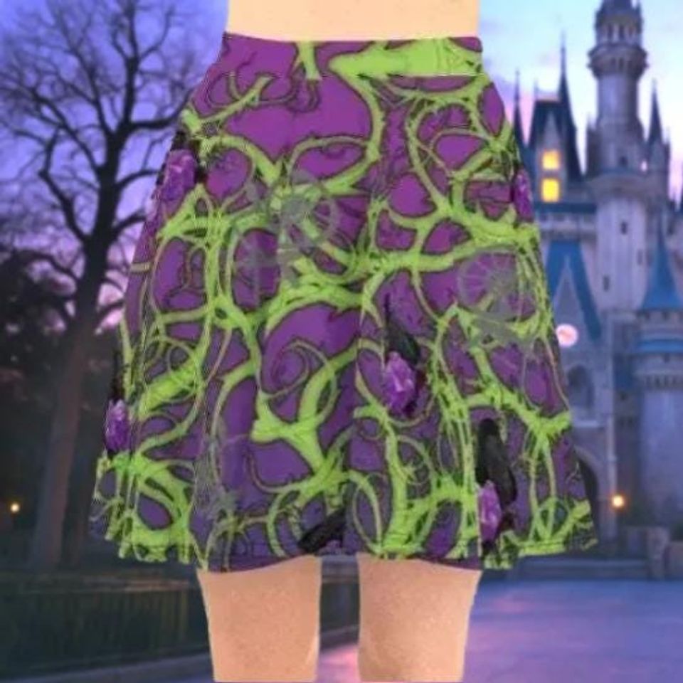 Maleficent Thorns Skater Skirt