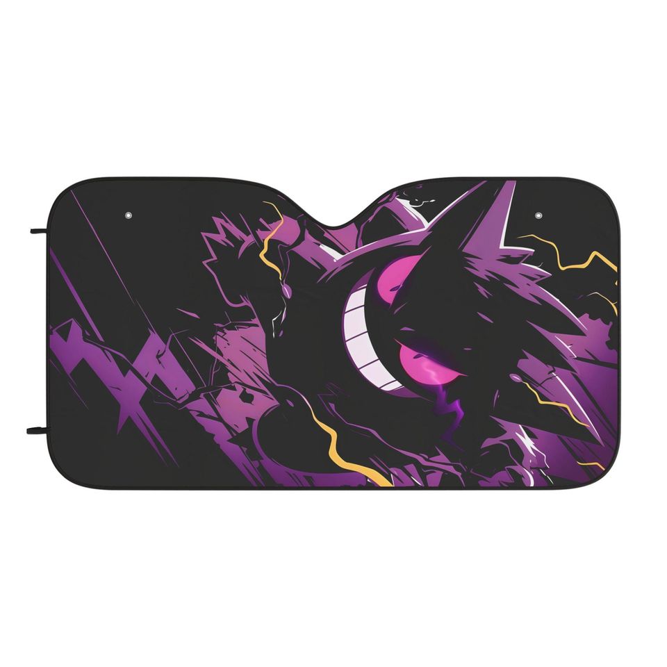 Genga Poke Car Sun Shade Anime Auto Windshield Cover