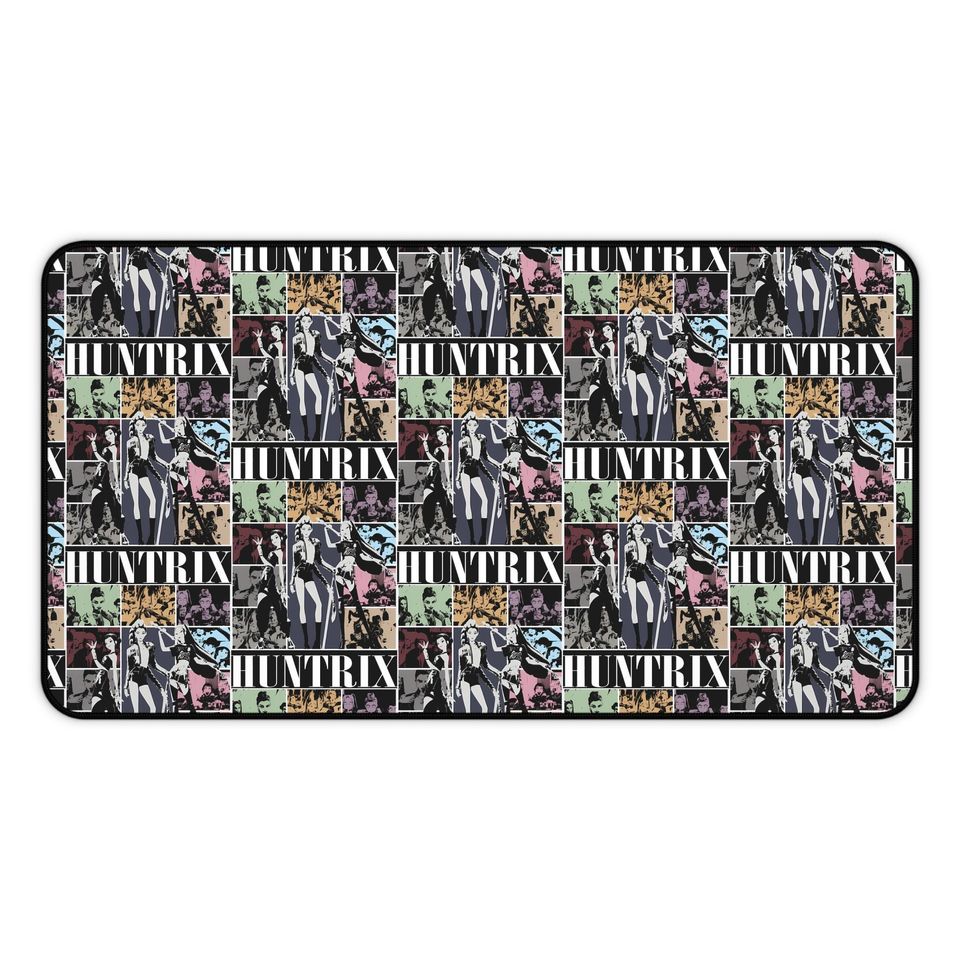 Huntrix Kpop Desk Mat Comic Panel Gamer Mousepad Extended K-pop Girl Group Mouse Pad for Fans