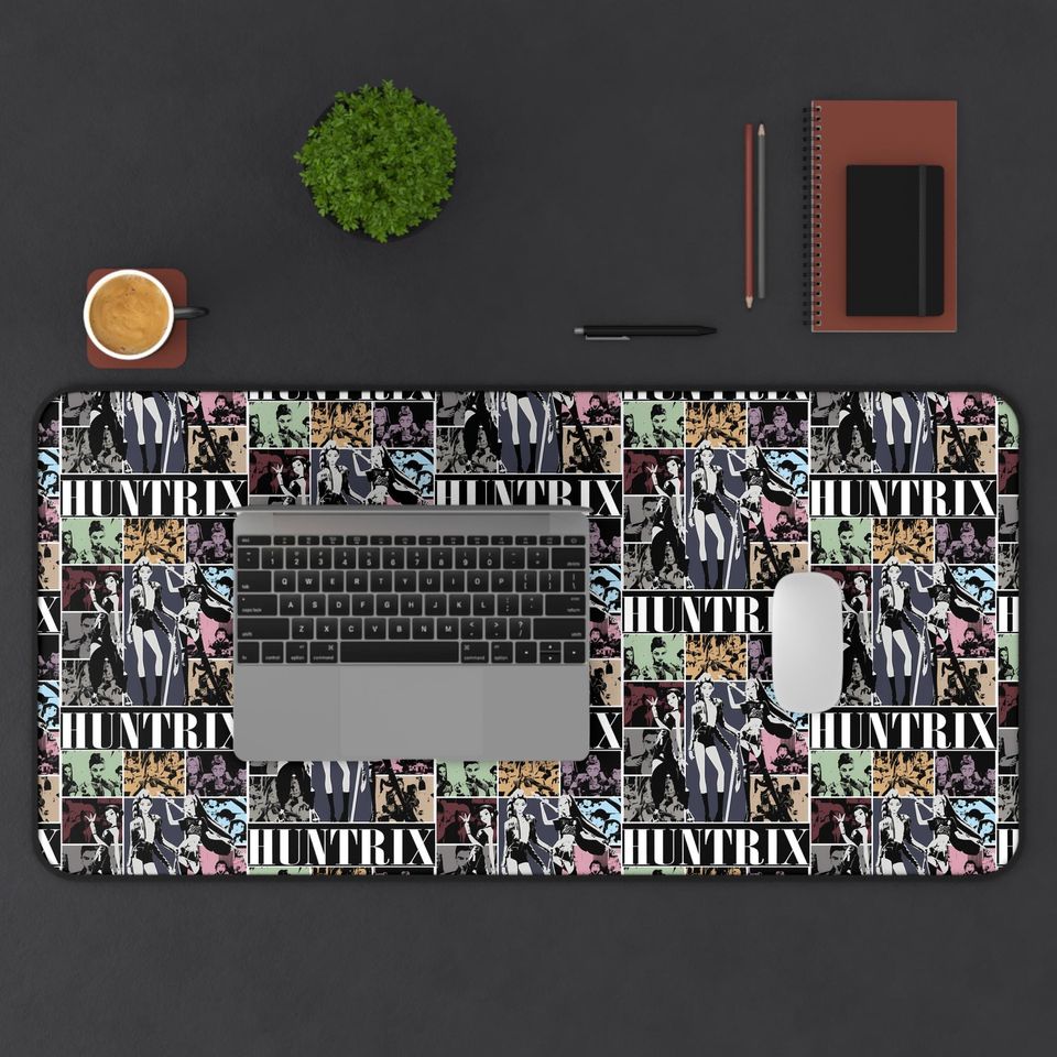 Huntrix Kpop Desk Mat Comic Panel Gamer Mousepad Extended K-pop Girl Group Mouse Pad for Fans