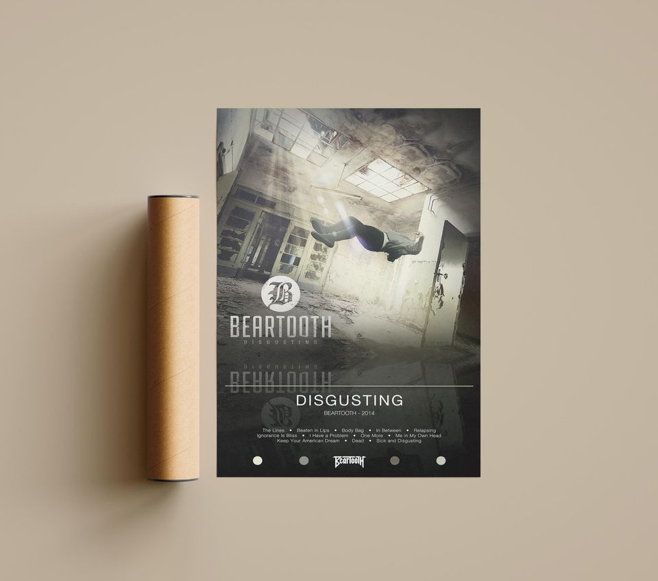 Beartooth Poster | Disgusting Poster | Album Poster Prints | Wall Decor Posters