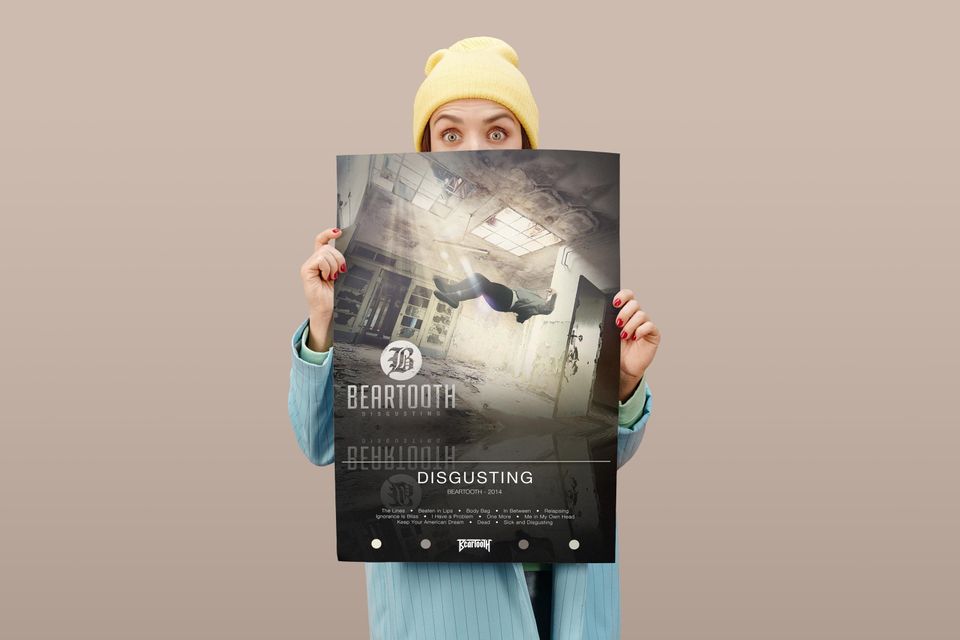Beartooth Poster | Disgusting Poster | Album Poster Prints | Wall Decor Posters
