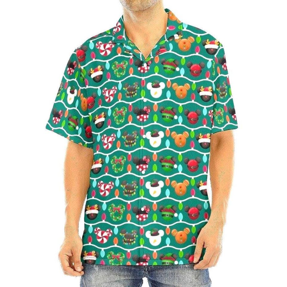 Christmas Mickey Ornaments Hawaiian Shirt