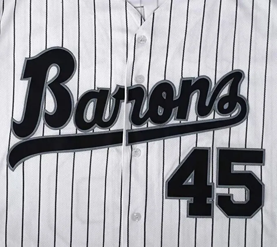 Tocament Birmingham Barons Michael Jordan 45 Baseball Jersey Black or White