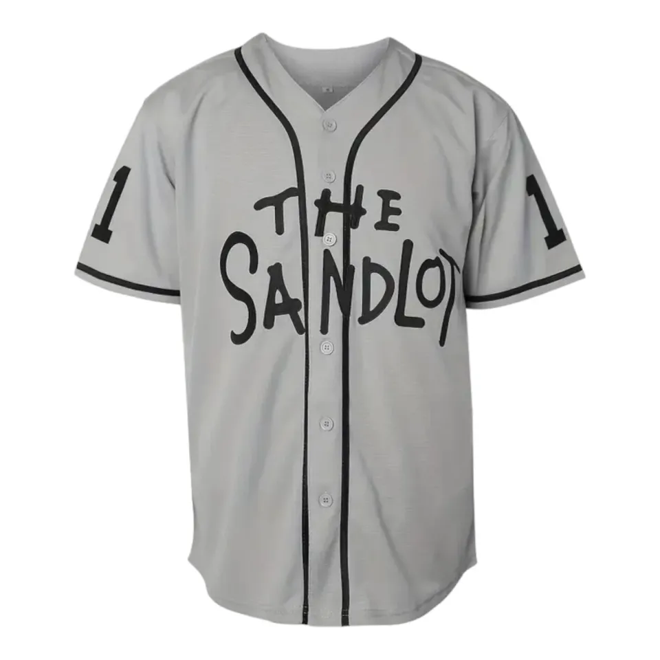 Sandlot Baseball Jersey Yeah-Yeah #11 Gray Stitched