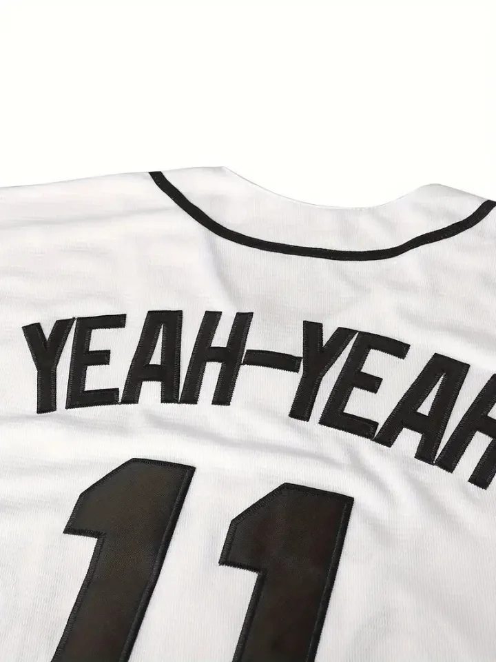 Sandlot Baseball Jersey Yeah-Yeah #11 Stitched White / Black