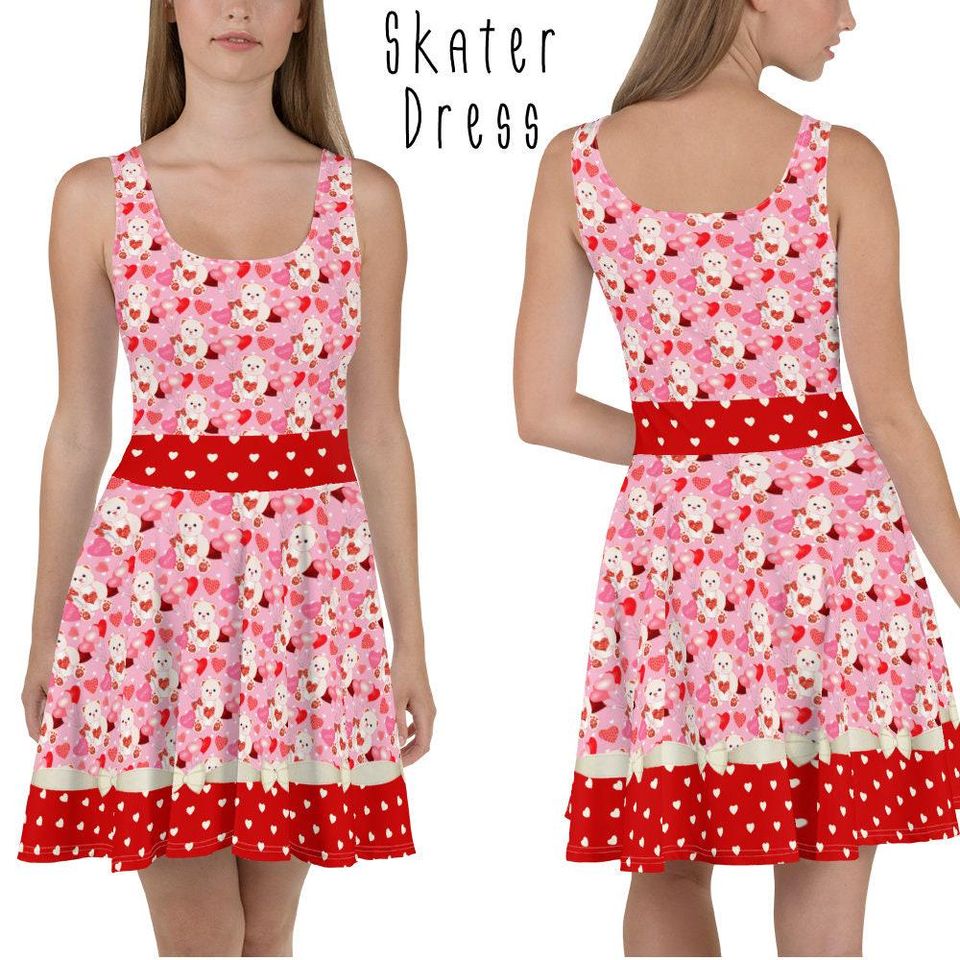 Valentines Bears Skater Dress