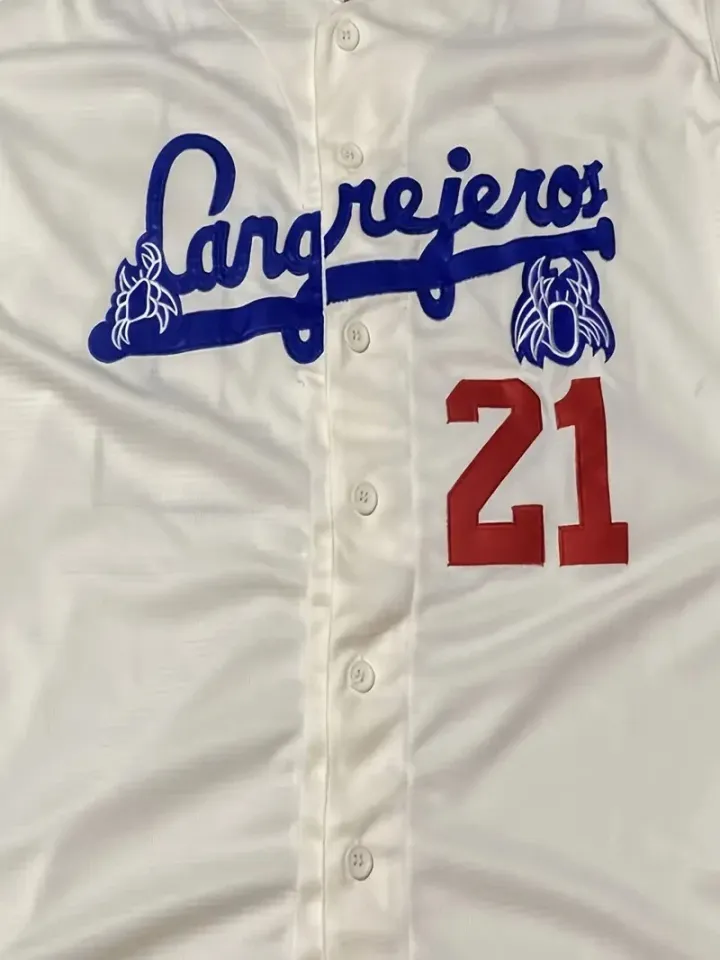 Santurce Cangrejeros Roberto Clemente Baseball Jersey Cream