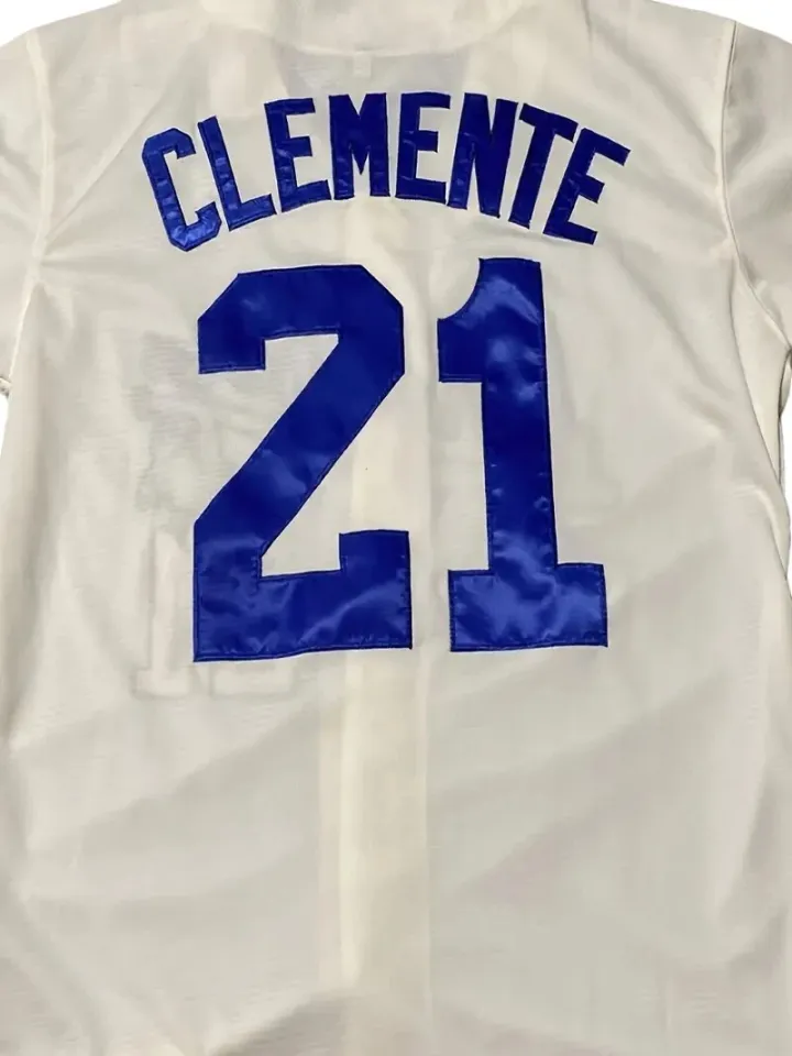 Santurce Cangrejeros Roberto Clemente Baseball Jersey Cream
