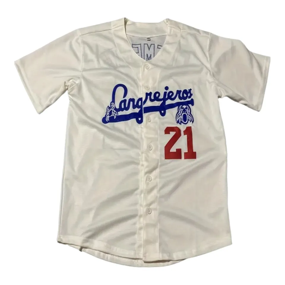 Santurce Cangrejeros Roberto Clemente Baseball Jersey Cream