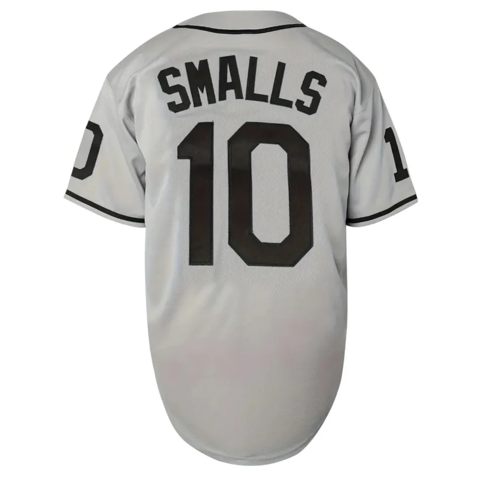 Sandlot Baseball Jersey Smalls #10 Stitched Gray
