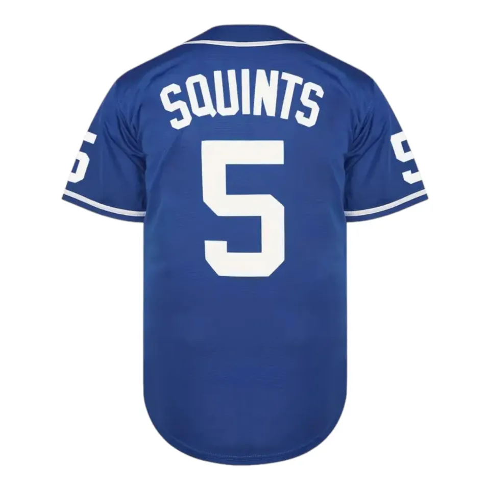 Sandlot Baseball Jersey Squints #5 Dodger Blue Stitched