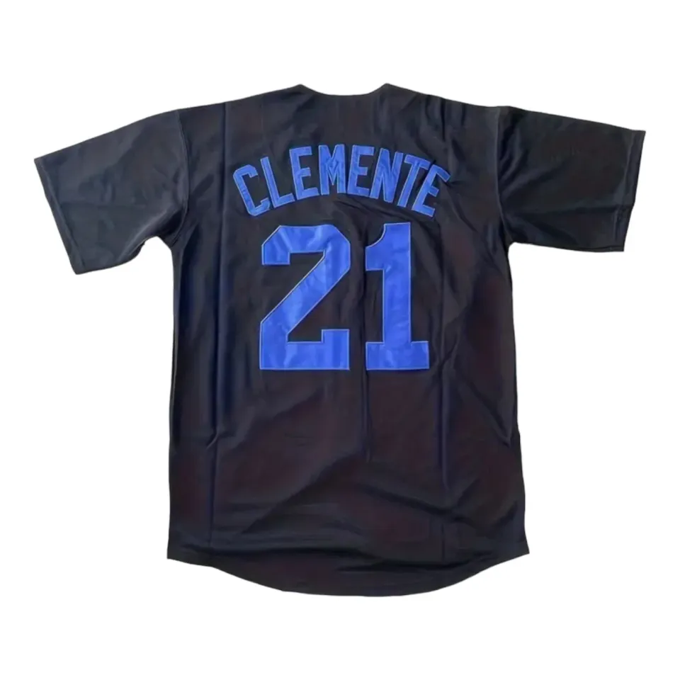 Santurce Cangrejeros Roberto Clemente Baseball Jersey Black