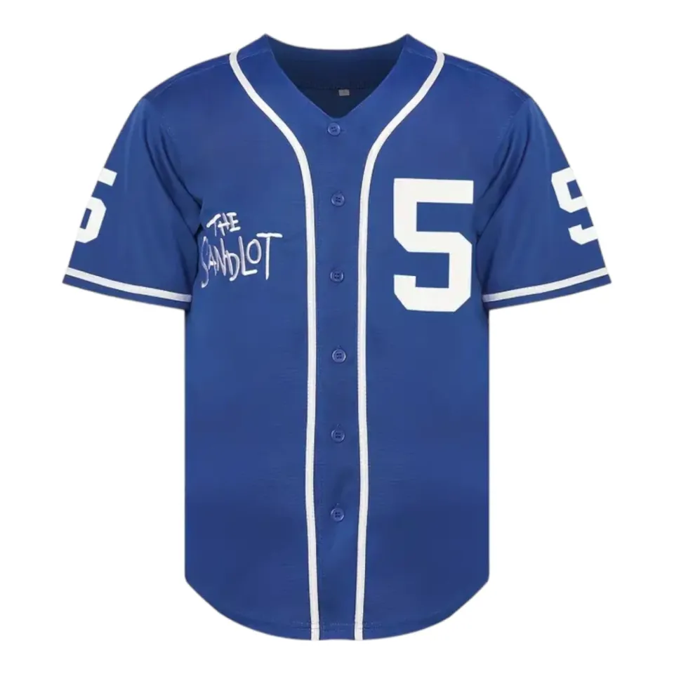 Sandlot Baseball Jersey Squints #5 Dodger Blue Stitched