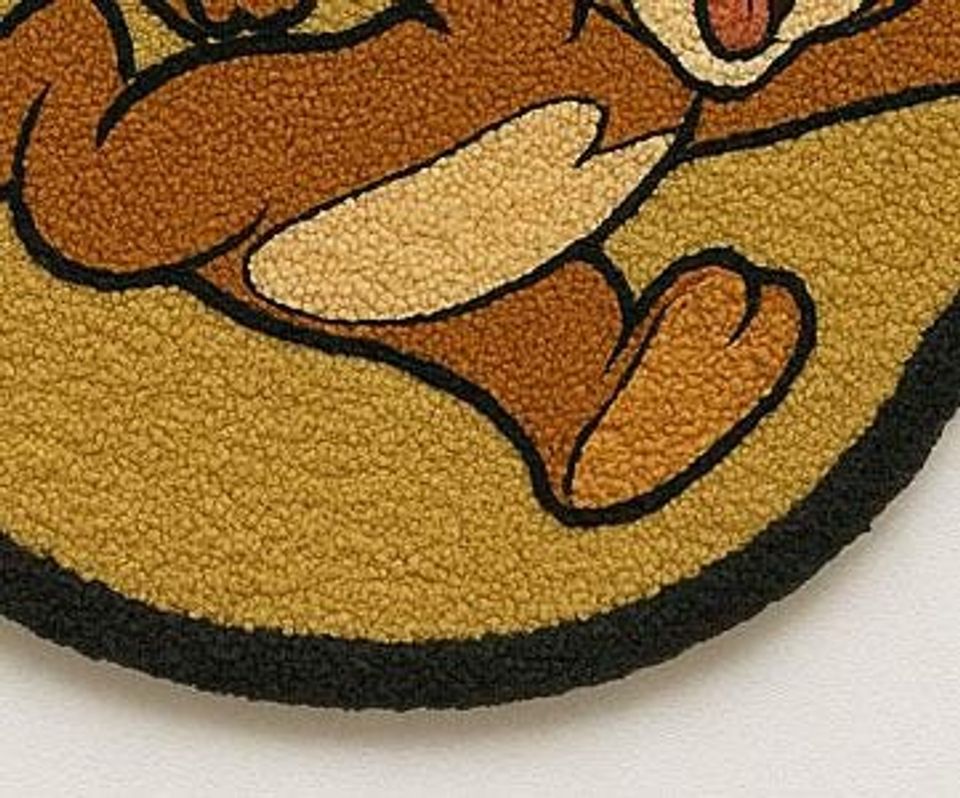 Tom & Jerry Plush Rug: Hand-Tufted Wool Cartoon Art