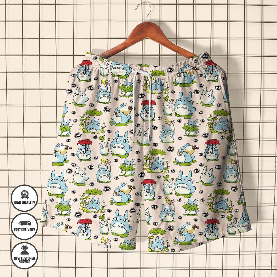 Totoro Hawaiian Shirt  Ghibli Studio Summer Shirt  My Neighbor Button Up Shirt  Cute Anime Streetwear  Hawaii Set  Anime Lover Gift