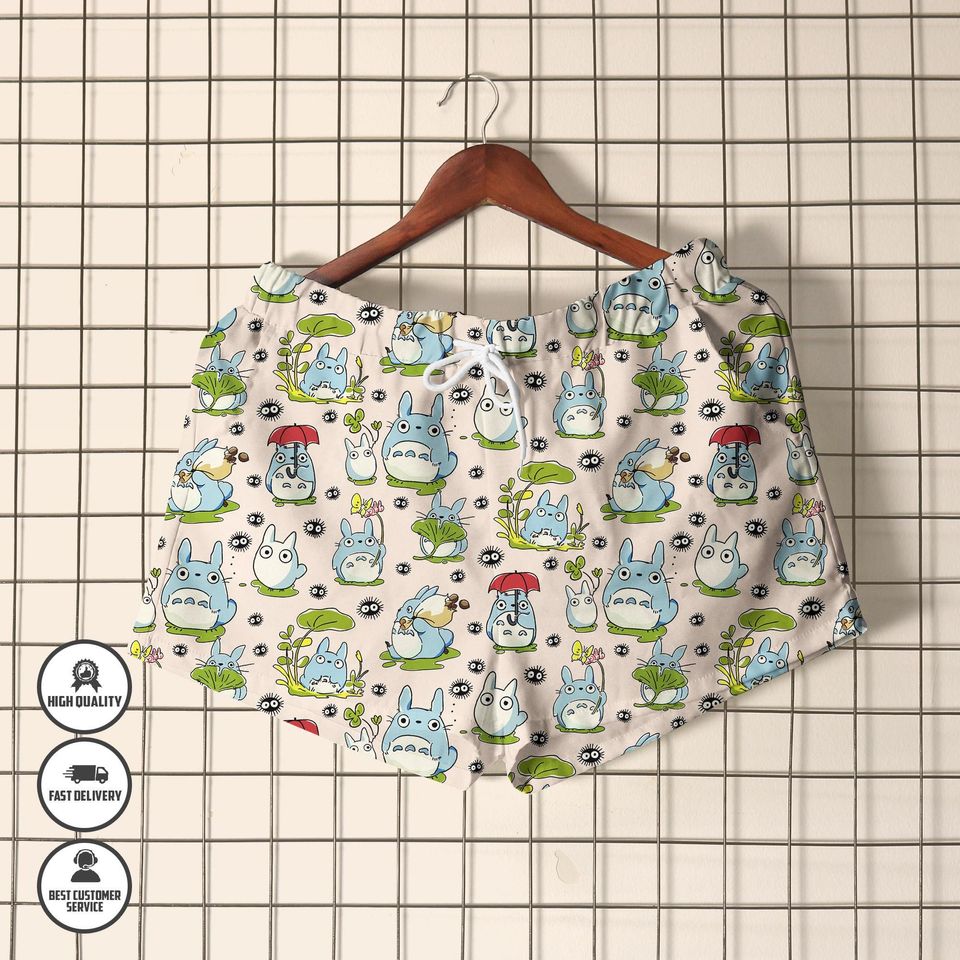Totoro Hawaiian Shirt  Ghibli Studio Summer Shirt  My Neighbor Button Up Shirt  Cute Anime Streetwear  Hawaii Set  Anime Lover Gift
