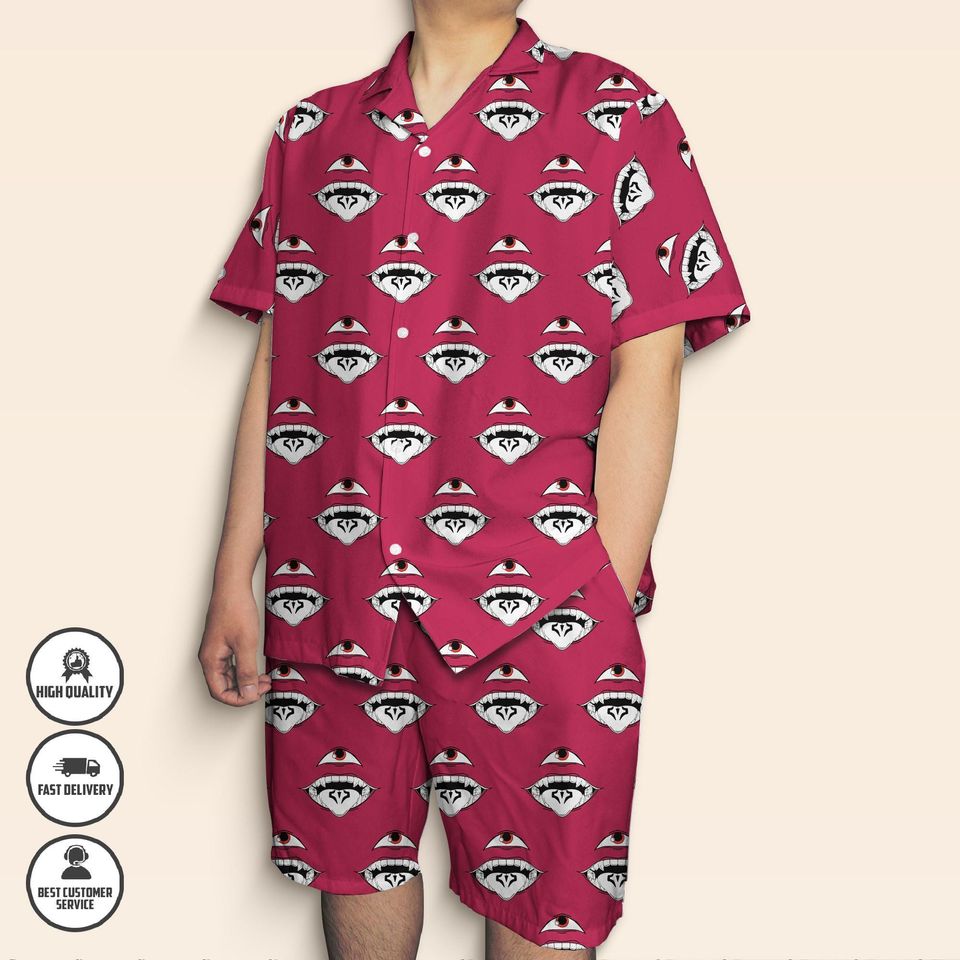 Sukuna Hawaiian Shirt  Jujutsu Satoru Shirt  Summer Button Up Shirt  Cute Anime Streetwear  Unisex Hawaiian Shirt  Anime Lover Gift