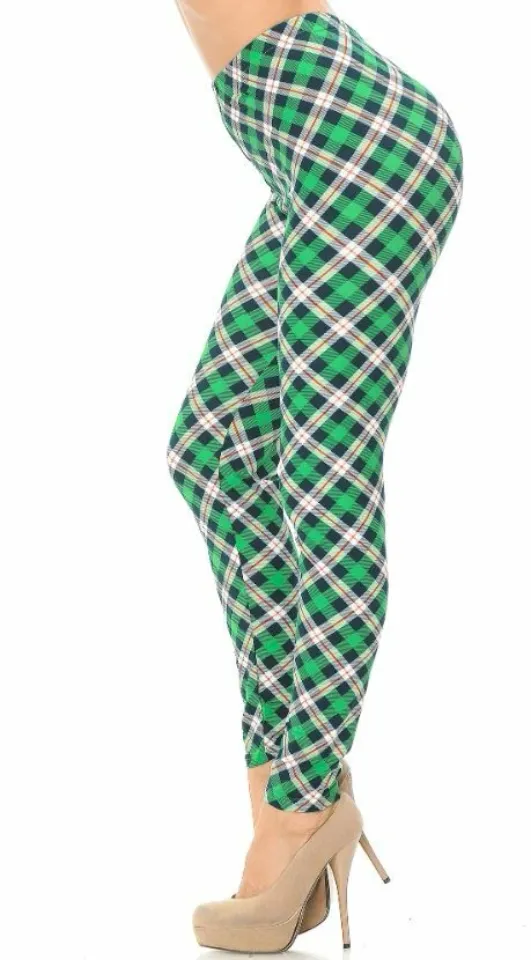 Buttery Soft Christmas Plaid Leggings