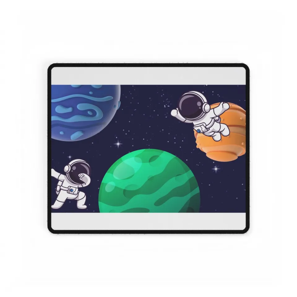 Cosmic Adventure Desk Mat - Space Theme, Gaming Accessory, Office Decor