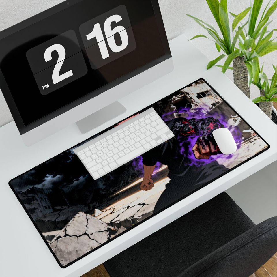 Jujutsu Satoru Desk Mat: Yuji & Sukuna Anime Gaming Pad