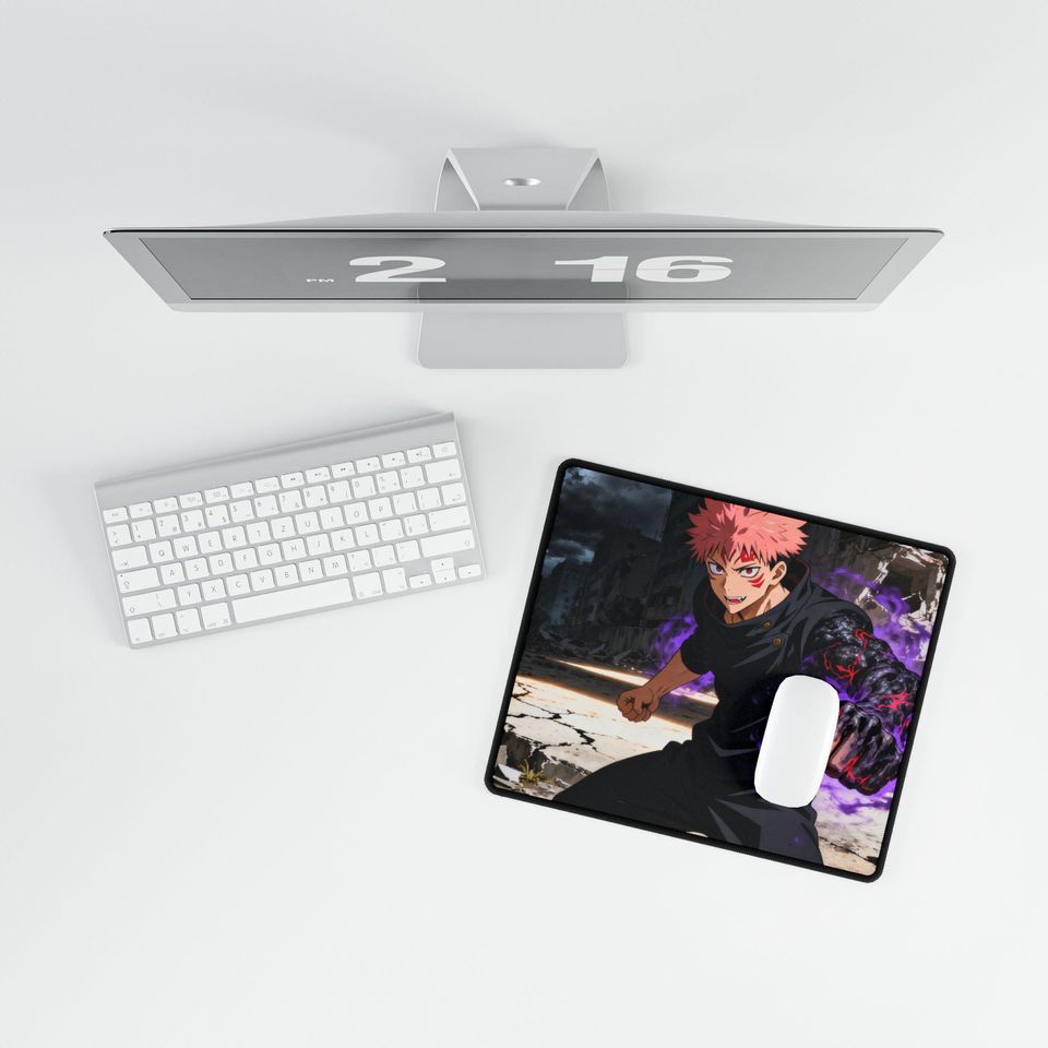 Jujutsu Satoru Desk Mat: Yuji & Sukuna Anime Gaming Pad
