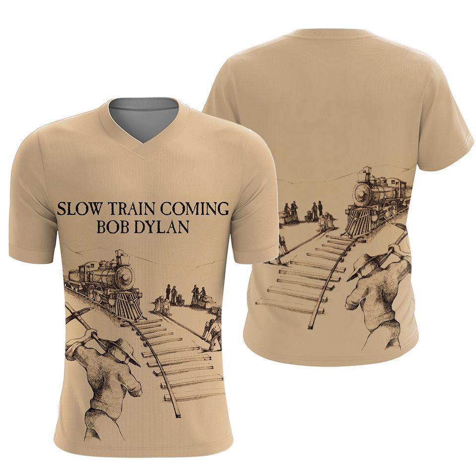 Bob Dylan Slow Train Coming Album Cover 3D T-Shirt AOP