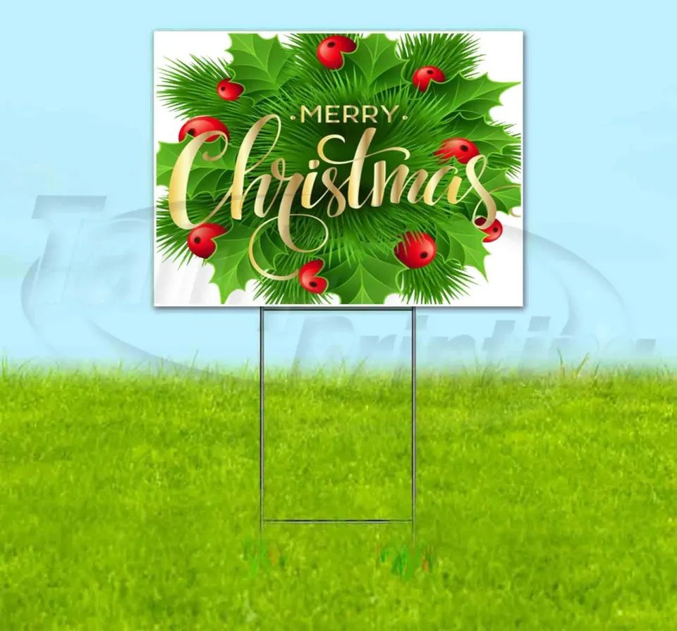 MERRY CHRISTMAS Yard Sign