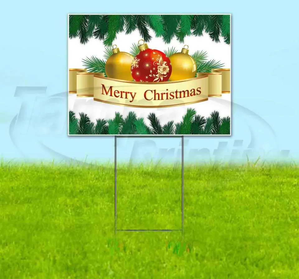 MERRY CHRISTMAS Yard Sign