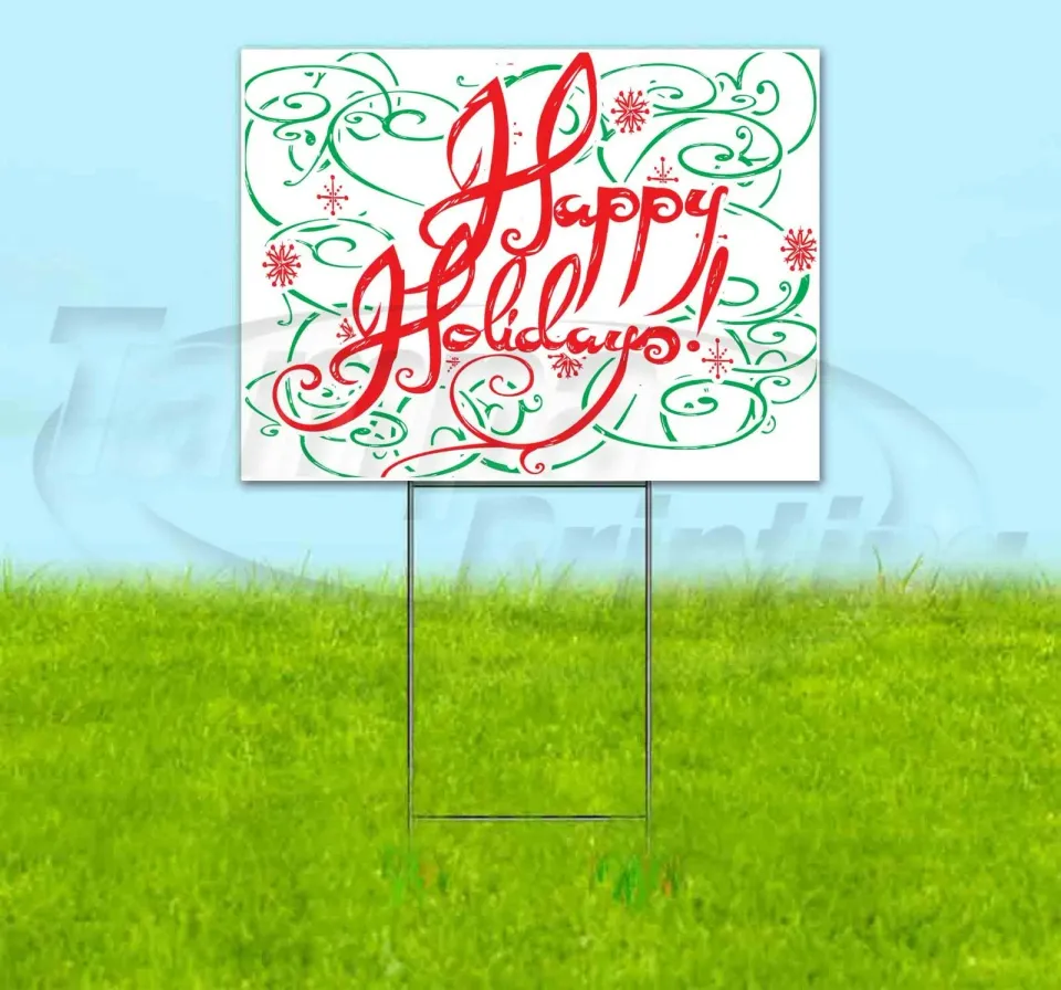 HAPPY HOLIDAYS Yard Sign