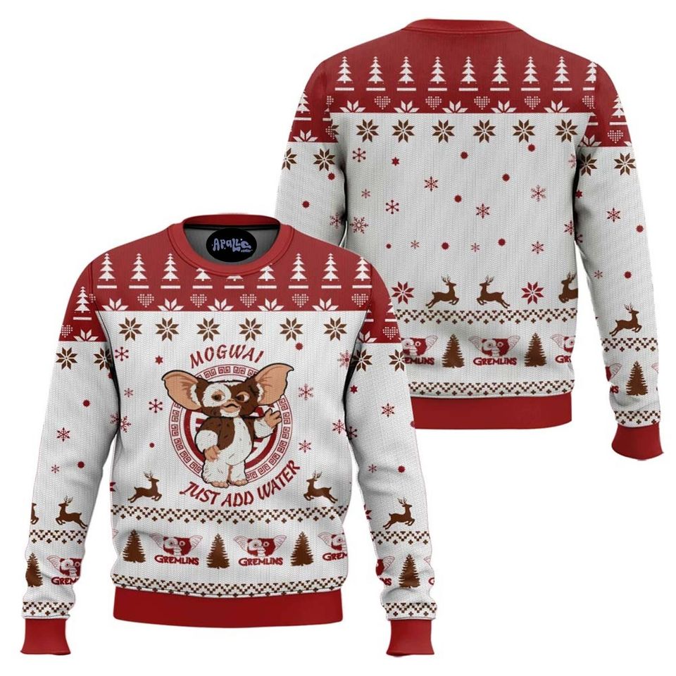 Christmas Gremlins Mogwai Just Add Water Ugly Christmas Sweater