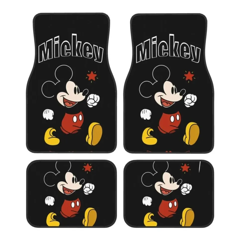 Disney Mickey & Minnie Mouse Car Floor Mats – Cartoon Style, Universal Fit