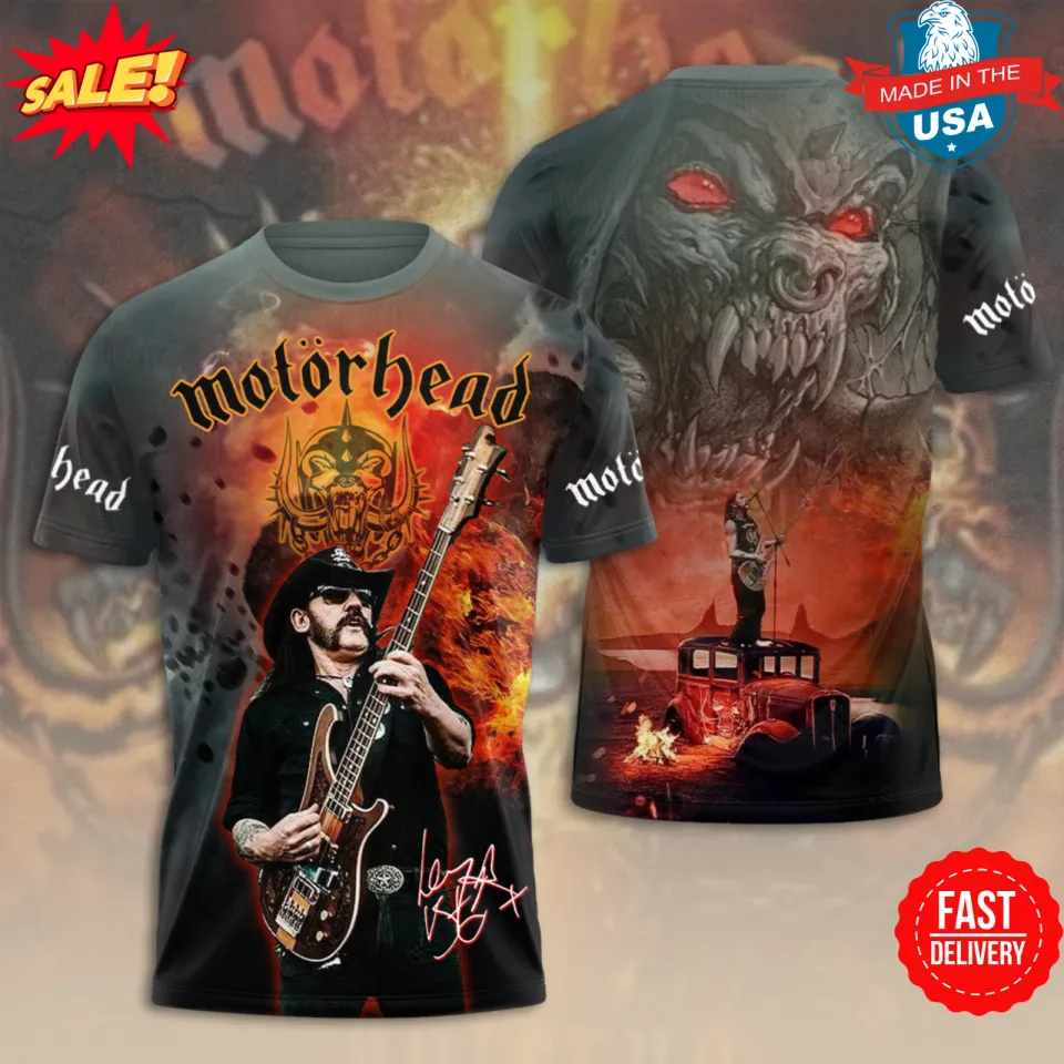 Motorhead x Lemmy Kilmister 3D Shirt