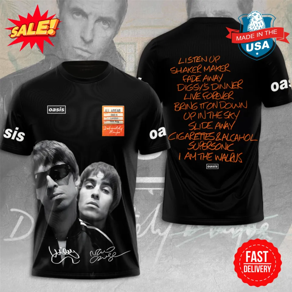 Oasis Band 3D Shirt 2024