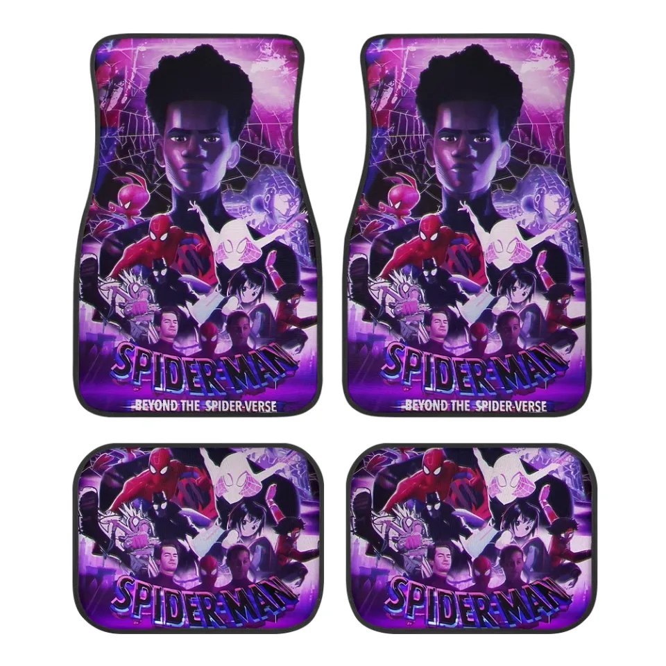 Spider-Man Car Floor Mats - Beyond The Spider-Verse Auto Accessories