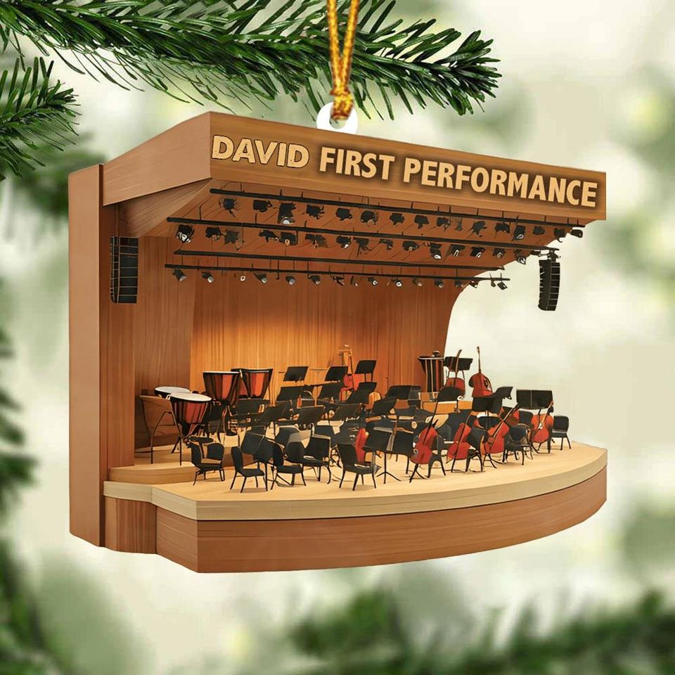Personalized Symphony Orchestra Ornament: Acrylic Musician Keepsake